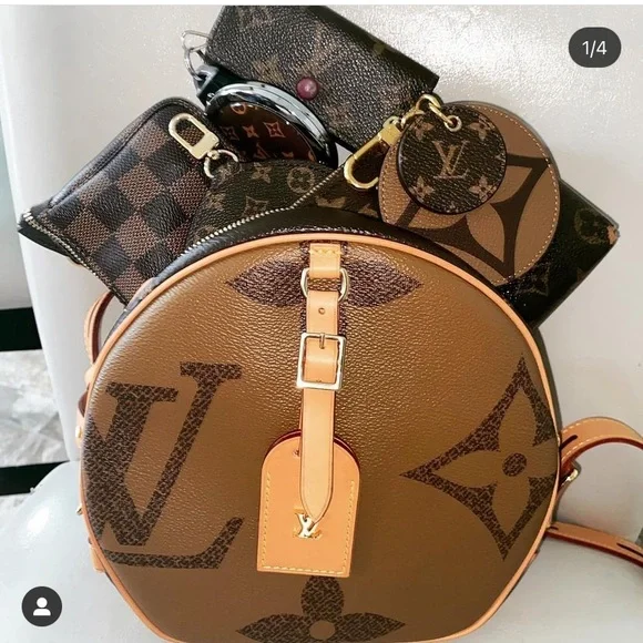 💟 Limited Edition Louis Vuitton Giant Reverse Boite Chapeau Souple - Picture 3 of 16